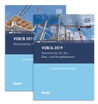 Publikation  DIN Media Recht; VOB/A + VOB/B 2019; Kommentare für die Bau- und Vergabepraxis Paket 7.11.2019 Ansicht