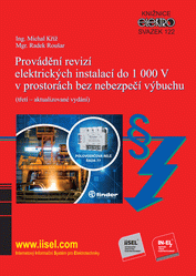 Publikation  Provádění revizí elektrických instalací do 1000 V v prostorách bez nebezpečí výbuchu (třetí – aktualizované vydání) (vydáno 11/2024) - svazek 122 1.11.2024 Ansicht